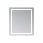 Дзеркало Lidz Kubis (KU2) 700 х 800 з LED-підсвічуванням Touch, з антизапотіванням, димером, рег. яскравості (LD78LF904708048447)