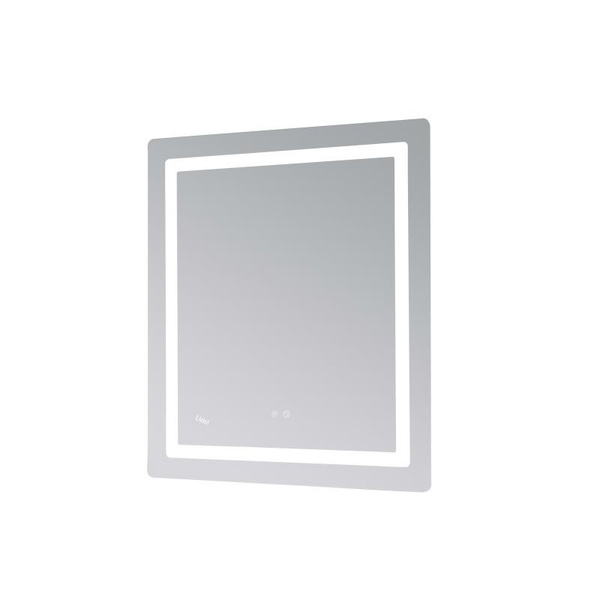 Дзеркало Lidz Kubis (KU2) 700 х 800 з LED-підсвічуванням Touch, з антизапотіванням, димером, рег. яскравості (LD78LF904708048447)