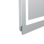 Дзеркало Lidz Kubis (KU2) 700 х 800 з LED-підсвічуванням Touch, з антизапотіванням, димером, рег. яскравості (LD78LF904708048447)