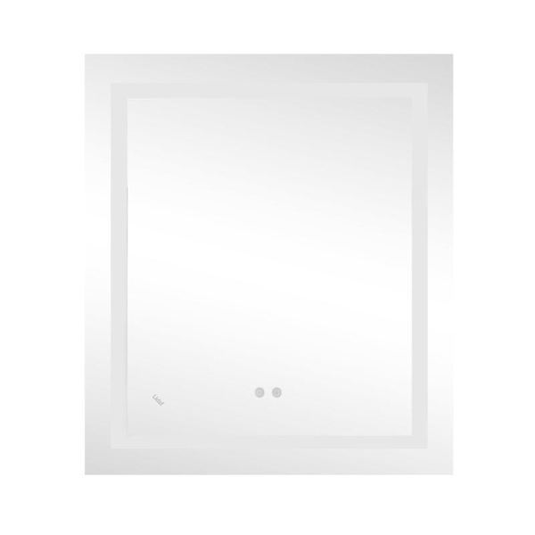 Дзеркало Lidz Kubis 700 х 800 з LED-підсвіткою Touch, з антизапотіванням, димером, рег. яскравості (LD78LF9048070)
