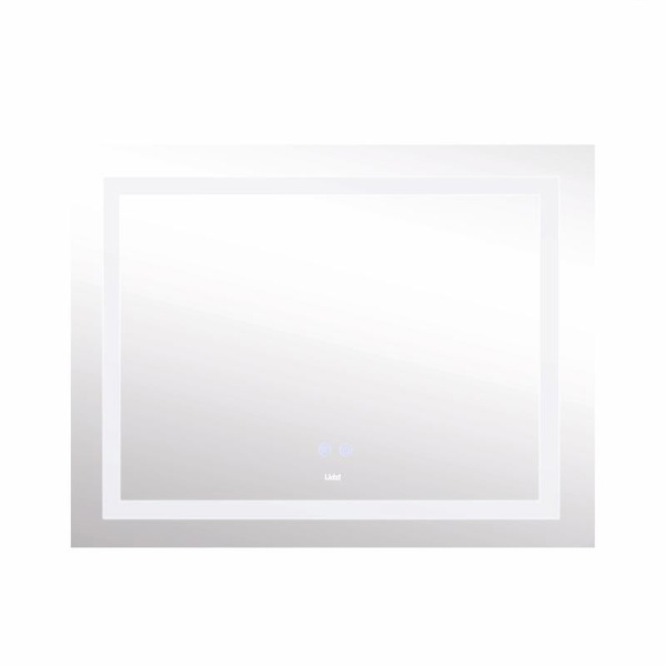 Дзеркало Lidz Kubis (KU1) 1200 х 800 з LED-підсвічуванням Touch, з антизапотіванням, димером, рег. яскравості (LDKUB120080049008)
