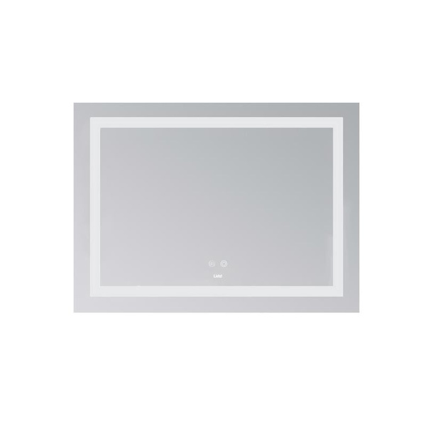 Дзеркало Lidz Kubis (KU1) 700 х 500 з LED-підсвічуванням Touch, з антизапотіванням, димером, рег. яскравості (LD78LF90448485)