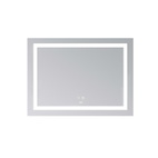 Дзеркало Lidz Kubis (KU1) 700 х 500 з LED-підсвічуванням Touch, з антизапотіванням, димером, рег. яскравості (LD78LF90448485)