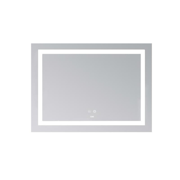 Дзеркало Lidz Kubis (KU1) 700 х 500 з LED-підсвічуванням Touch, з антизапотіванням, димером, рег. яскравості (LD78LF90448485)
