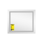 Дзеркало Lidz Kubis (KU1) 700 х 600 з LED-підсвічуванням Touch, з антизапотіванням, димером, рег. яскравості (LDKU60070049285)