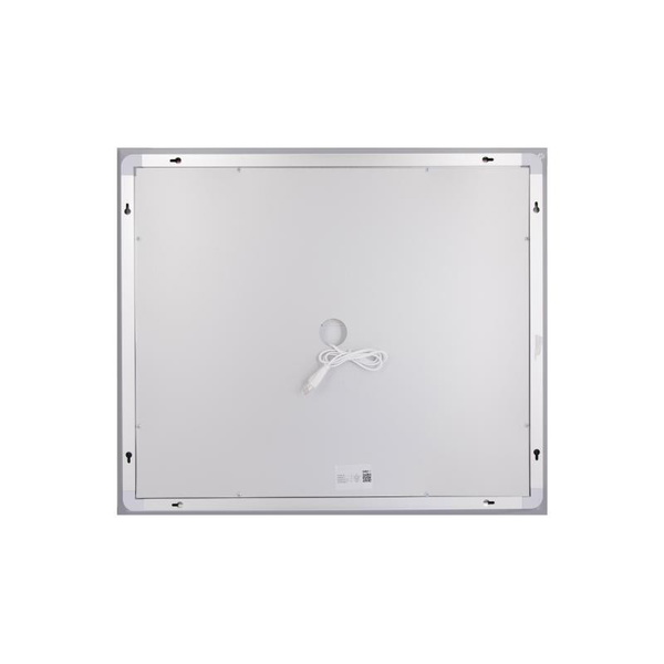 Дзеркало Lidz Kubis (KU1) 700 х 600 з LED-підсвічуванням Touch, з антизапотіванням, димером, рег. яскравості (LDKU60070049285)
