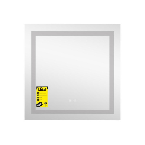 Дзеркало Lidz Kubis (KU1) 700 х 700 з LED-підсвічуванням Touch, з антизапотіванням, димером, рег. яскравості (LDKU70070049287)