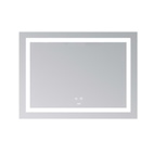 Зеркало Lidz Kubis (KU1) 900 х 700 с LED-подсветкой Touch, с антизапотеванием, диммером, рег. яркости (LD78LF904907048451)