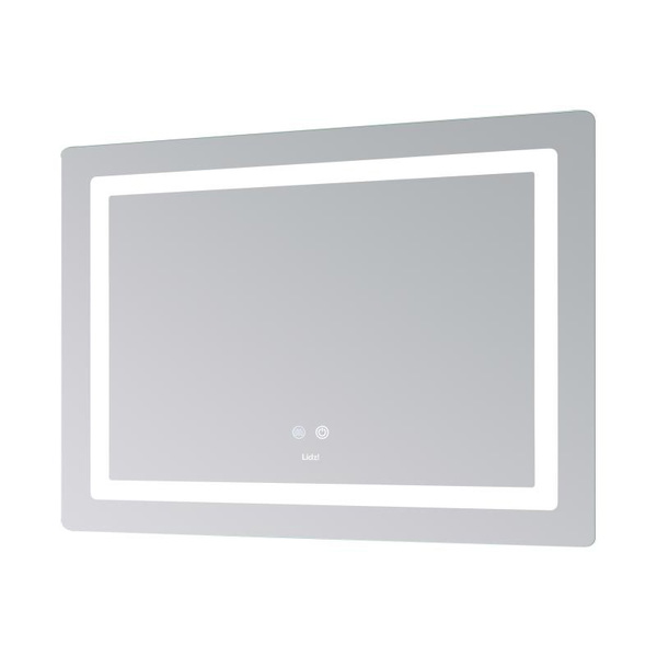 Дзеркало Lidz Kubis (KU2) 1000 х 800 з LED-підсвічуванням Touch, з антизапотіванням, димером, рег. яскравості (LD78LF6141008048450)