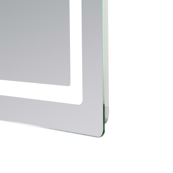 Дзеркало Lidz Kubis (KU2) 1000 х 800 з LED-підсвічуванням Touch, з антизапотіванням, димером, рег. яскравості (LD78LF6141008048450)