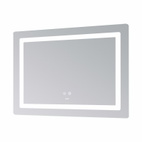 Дзеркало Lidz Kubis (KU2) 1200 х 800 з LED-підсвічуванням Touch, з антизапотіванням, димером, рег. яскравості (LDKUB120080049007)