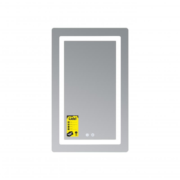 Дзеркало Lidz Kubis (KU2) 500 х 800 з LED-підсвічуванням Touch, з антизапотіванням, димером, рег. яскравості (LD78LF936508048448)