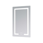 Дзеркало Lidz Kubis (KU2) 500 х 800 з LED-підсвічуванням Touch, з антизапотіванням, димером, рег. яскравості (LD78LF936508048448)