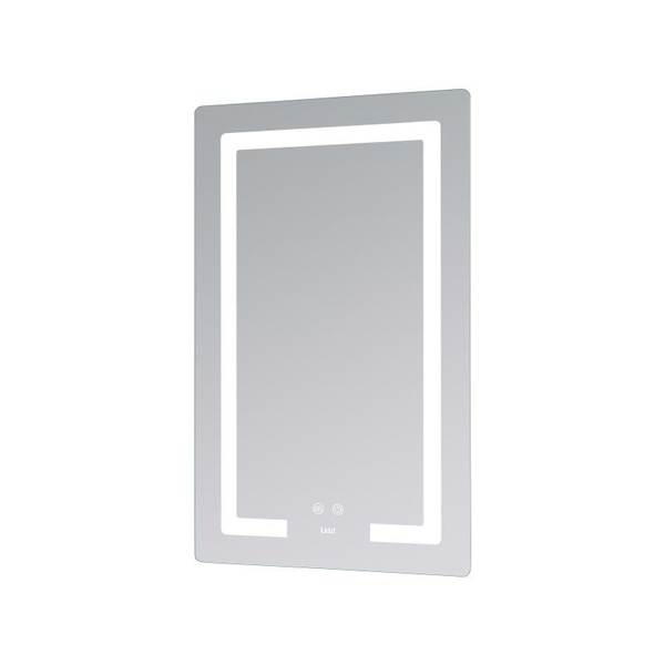 Дзеркало Lidz Kubis (KU2) 500 х 800 з LED-підсвічуванням Touch, з антизапотіванням, димером, рег. яскравості (LD78LF936508048448)