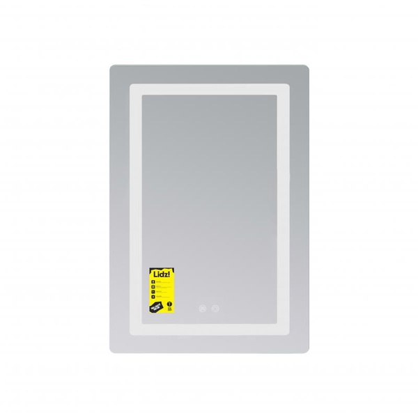 Дзеркало Lidz Kubis (KU2) 600 х 800 з LED-підсвічуванням Touch, з антизапотіванням, димером, рег. яскравості (LD78LF937608048449)