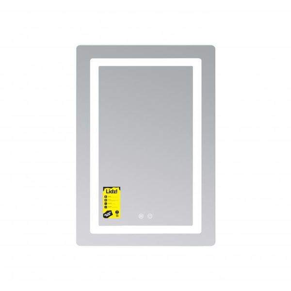 Дзеркало Lidz Kubis (KU2) 600 х 800 з LED-підсвічуванням Touch, з антизапотіванням, димером, рег. яскравості (LD78LF937608048449)