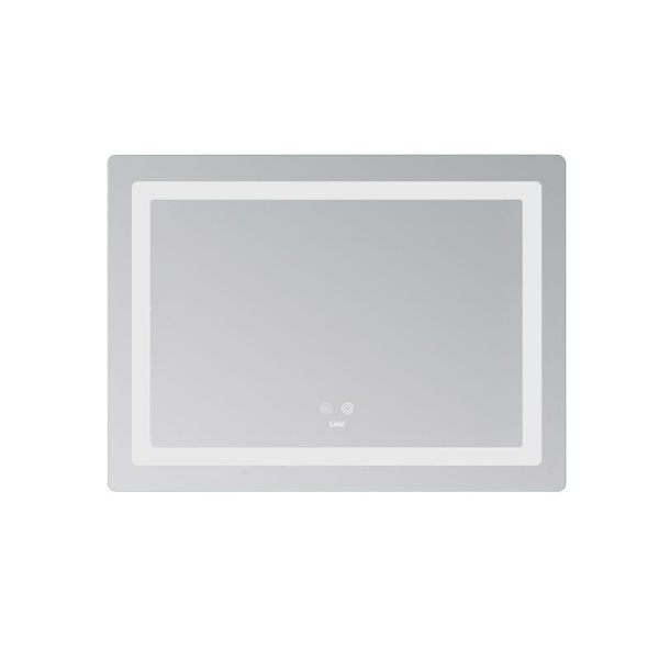 Дзеркало Lidz Kubis (KU2) 700 х 500 з LED-підсвічуванням Touch, з антизапотіванням, димером, рег. яскравості (LD78LF90448486)