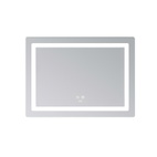 Дзеркало Lidz Kubis (KU2) 700 х 500 з LED-підсвічуванням Touch, з антизапотіванням, димером, рег. яскравості (LD78LF90448486)