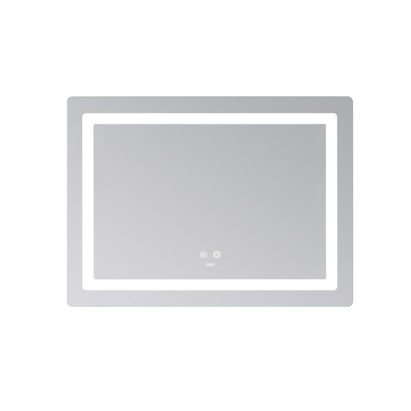 Дзеркало Lidz Kubis (KU2) 700 х 500 з LED-підсвічуванням Touch, з антизапотіванням, димером, рег. яскравості (LD78LF90448486)