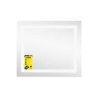 Дзеркало Lidz Kubis (KU2) 700 х 600 з LED-підсвічуванням Touch, з антизапотіванням, димером, рег. яскравості (LDKU60070049286)