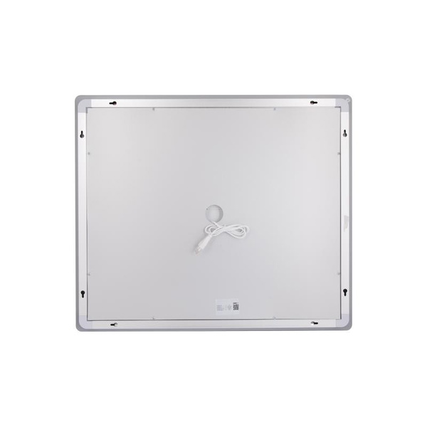 Дзеркало Lidz Kubis (KU2) 700 х 600 з LED-підсвічуванням Touch, з антизапотіванням, димером, рег. яскравості (LDKU60070049286)