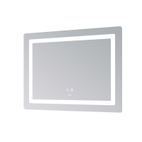 Дзеркало Lidz Kubis (KU2) 800 х 600 з LED-підсвічуванням Touch, з антизапотіванням, димером, рег. яскравості LD78LF904708048446