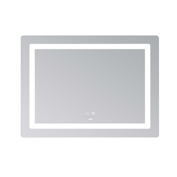 Дзеркало Lidz Kubis (KU2) 900 х 700 з LED-підсвічуванням Touch, з антизапотіванням, димером, рег. яскравості (LD78LF904907048452)