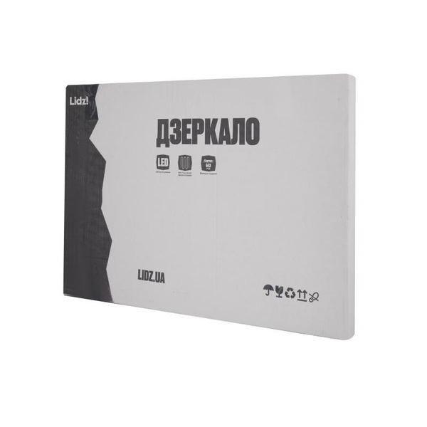 Дзеркало Lidz Orion (OR2) 500 х 800 з LED-підсвічуванням Touch, з антизапотіванням, димером, рег. яскравості (LDOR50080049291)