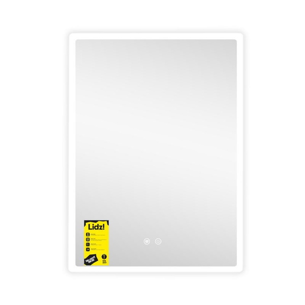 Дзеркало Lidz Orion (OR2) 600 х 800 з LED-підсвічуванням Touch, з антизапотіванням, димером, рег. яскравості (LDOR60080049292)