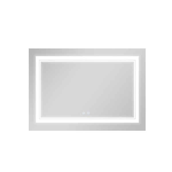 Дзеркало Qtap Cardinal 1200 х 800 з LED-підсвічуванням Touch, з антизапотіванням, димером, рег. темп. кольору (3000-6500K) (QT0478C12080)
