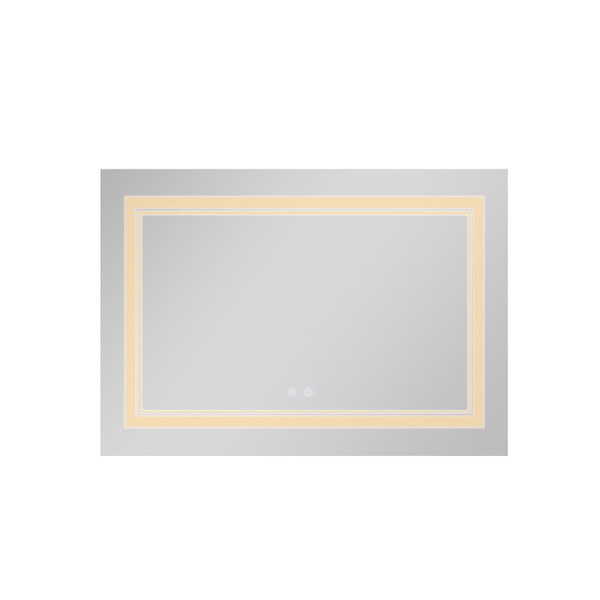 Дзеркало Qtap Cardinal 1200 х 800 з LED-підсвічуванням Touch, з антизапотіванням, димером, рег. темп. кольору (3000-6500K) (QT0478C12080)