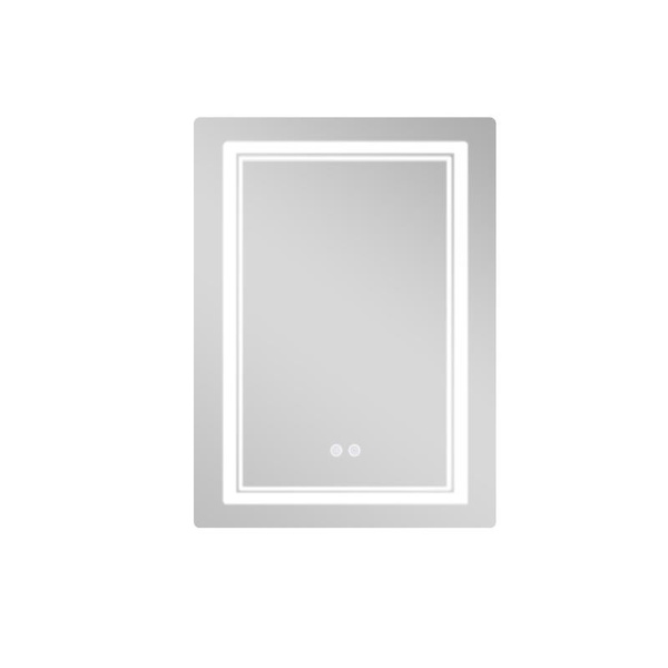 Дзеркало Qtap Cardinal (CA2) 600 х 800 з LED-підсвічуванням Touch, з антизапотіванням, димером, рег. темп. кольору (3000-6500K) (QT0478C608048453)