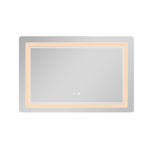 Дзеркало Qtap Cardinal (CA2) 800 х 600 з LED-підсвічуванням Touch, з антизапотіванням, димером, рег. темп. кольору (3000-6500K) (QT0478C806048457)
