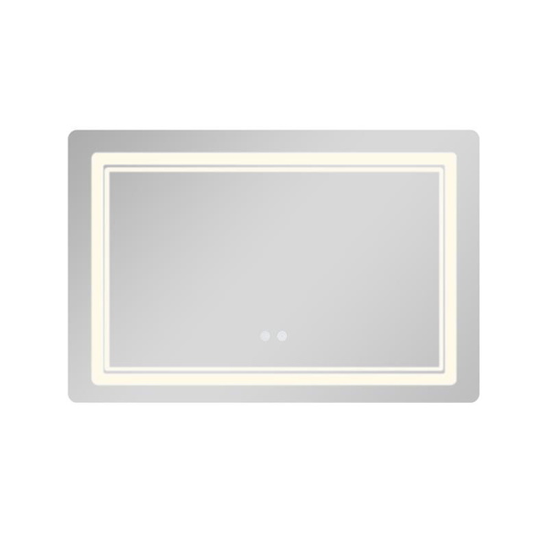 Дзеркало Qtap Cardinal (CA2) 800 х 600 з LED-підсвічуванням Touch, з антизапотіванням, димером, рег. темп. кольору (3000-6500K) (QT0478C806048457)