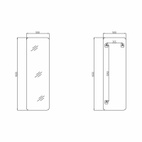Дзеркало Qtap Gemini 500 х 1600 підлогове (QTGE50160049283)