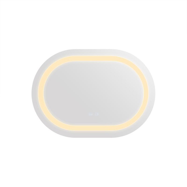 Дзеркало Qtap Gemini 500 х 700 з LED-підсвічуванням Touch, з антизапотіванням, димером, рег. темп. кольору (3000-6500K) (QT2578R5070)
