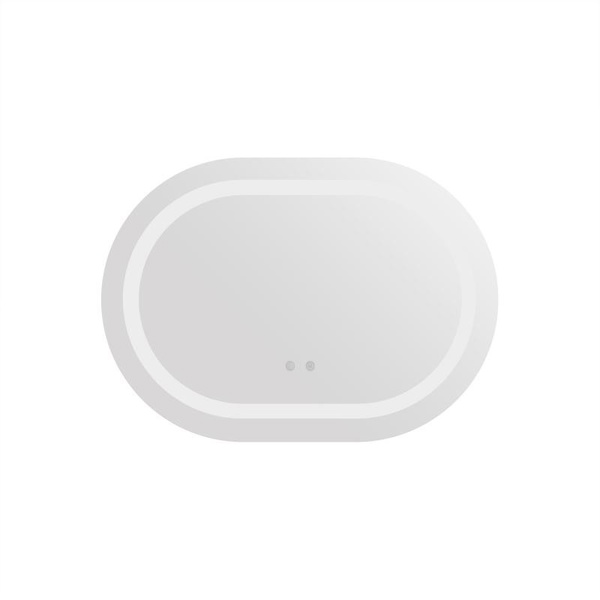 Дзеркало Qtap Gemini 650 х 900 з LED-підсвічуванням Touch, з антизапотіванням, димером, рег. темп. кольору (3000-6500K) (QT2578R6590)