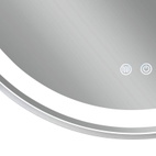 Дзеркало Qtap Gemini 800 х 700 з LED-підсвічуванням Touch, з антизапотіванням, димером, рег. темп. кольору (3000-6500K) (QT2578R8071W)