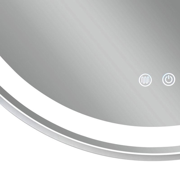 Дзеркало Qtap Gemini 800 х 700 з LED-підсвічуванням Touch, з антизапотіванням, димером, рег. темп. кольору (3000-6500K) (QT2578R8071W)