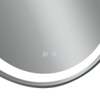 Дзеркало Qtap Gemini 800 х 700 з LED-підсвічуванням Touch, з антизапотіванням, димером, рег. темп. кольору (3000-6500K) (QT2578R8072B)