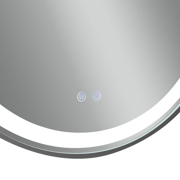 Дзеркало Qtap Gemini 800 х 700 з LED-підсвічуванням Touch, з антизапотіванням, димером, рег. темп. кольору (3000-6500K) (QT2578R8072B)