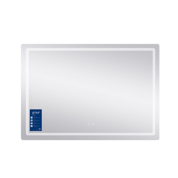 Дзеркало Qtap Mideya 1000 х 700 з LED-підсвіткою Touch, з антизапотіванням, димером (QT2078NCF10070W)