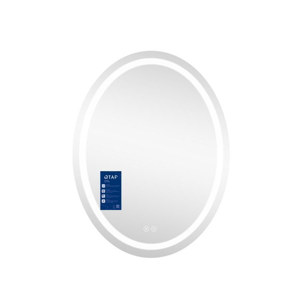 Дзеркало Qtap Mideya 500 х 700 з LED-підсвіткою Touch, з антизапотіванням, димером (QT2078NCR5070W)