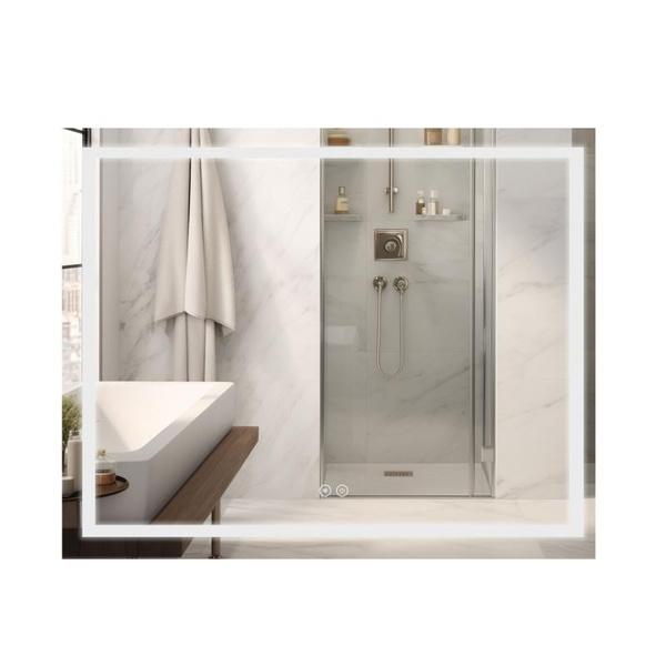 Дзеркало Qtap Mideya (DC-F614) 1000 х 800 з LED-підсвіткою Touch, з антизапотіванням, димером (QT2078F614W)