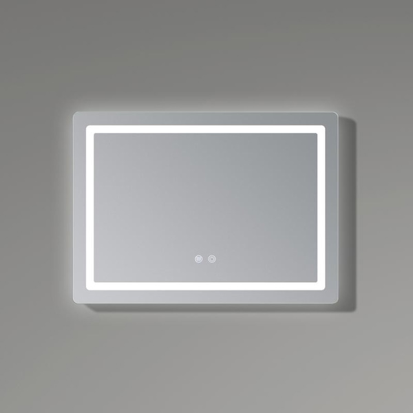 Дзеркало Qtap Mideya (DC-F614) 700 х 500 з LED-підсвічуванням Touch, з антизапотіванням, димером (QT2078NCF07050W)