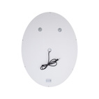 Дзеркало Qtap Mideya (DC-F801) 600 х 800 з LED-підсвіткою Touch, з антизапотіванням, димером (QT2078F801W)