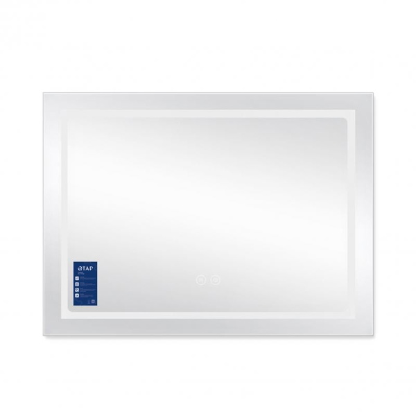 Дзеркало Qtap Mideya (DC-F904) 800 х 600 з LED-підсвіткою Touch, з димером (QT2078F904W)