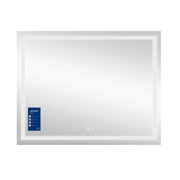 Дзеркало Qtap Mideya (MI1) 1000 х 700 з LED-підсвічуванням Touch, з антизапотіванням, димером, рег. яскравості (QT2078NCF10070)