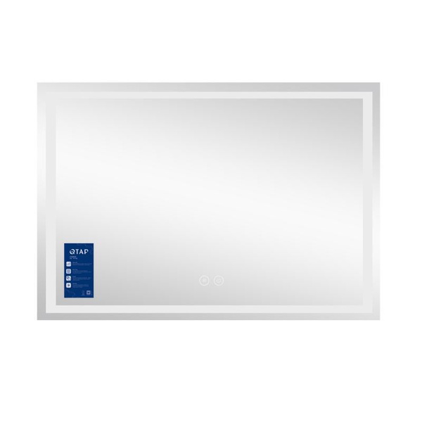 Дзеркало Qtap Mideya (MI1) 1200 х 800 з LED-підсвіткою Touch, з антизапотіванням, димером (QT2078F613W)