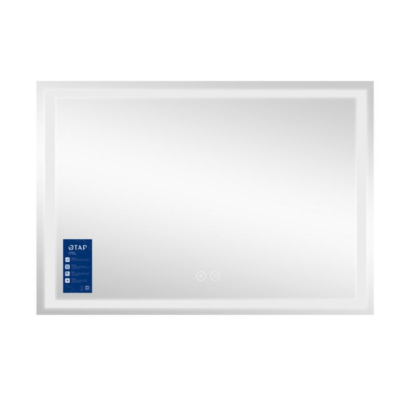 Дзеркало Qtap Mideya (MI1) 1200 х 800 з LED-підсвіткою Touch, з антизапотіванням, димером (QT2078F613W)